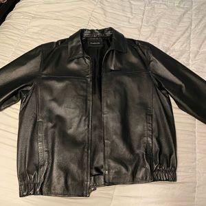 Mens leather jacket XL